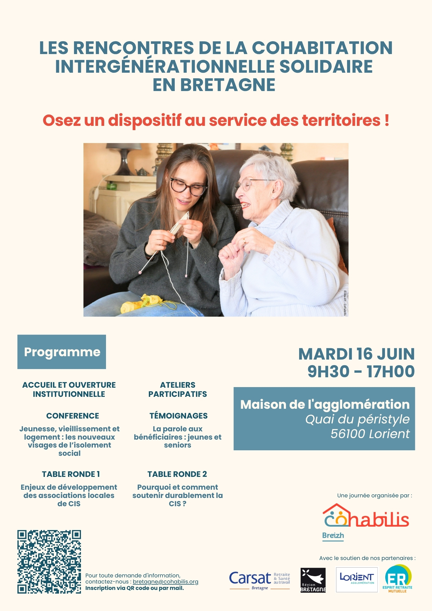 Affiche avec information du programme, la même information se trouve juste après dans le contenu de l'article